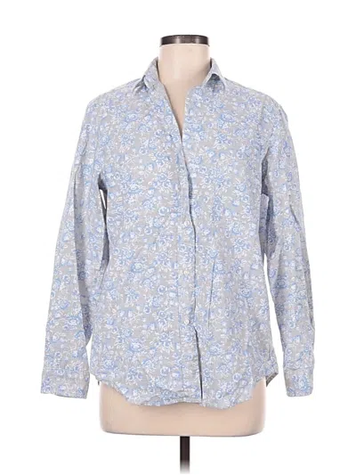 Pre-owned Grayson Long Sleeve Button Down Shirt In Blue