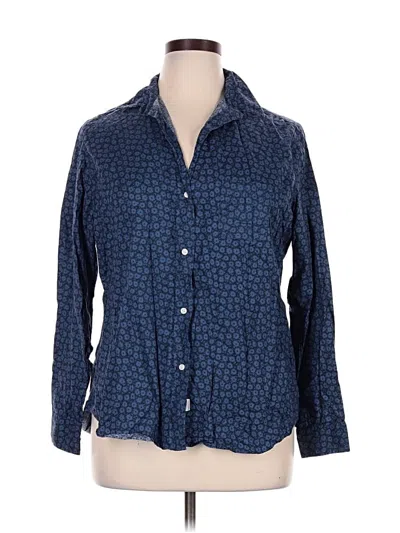 Pre-owned Grayson Long Sleeve Button Down Shirt In Blue