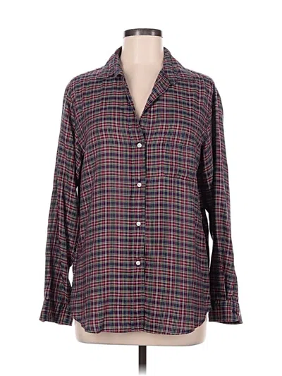 Pre-owned Grayson Long Sleeve Button Down Shirt In Burgundy