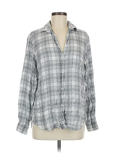 Pre-owned Grayson Long Sleeve Button Down Shirt In Gray