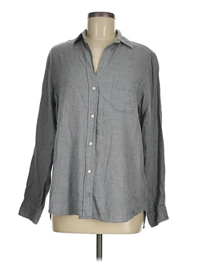 Pre-owned Grayson Long Sleeve Button Down Shirt In Gray