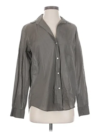 Pre-owned Grayson Long Sleeve Button Down Shirt In Gray