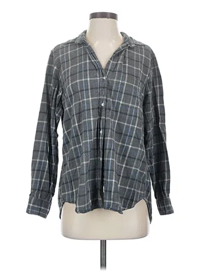 Pre-owned Grayson Long Sleeve Button Down Shirt In Gray