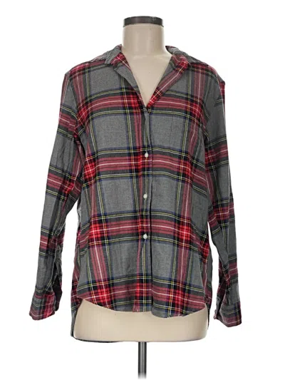 Pre-owned Grayson Long Sleeve Button Down Shirt In Gray
