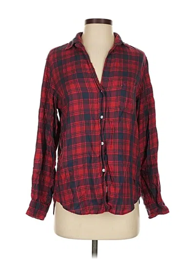 Pre-owned Grayson Long Sleeve Button Down Shirt In Red