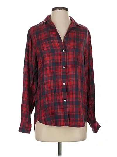 Pre-owned Grayson Long Sleeve Button Down Shirt In Red