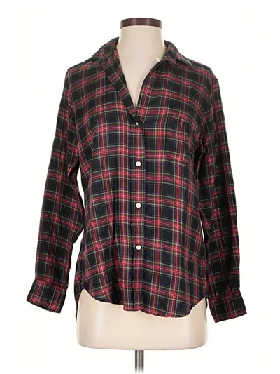 Pre-owned Grayson Long Sleeve Button Down Shirt In Red