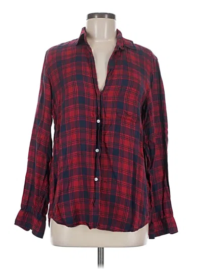 Pre-owned Grayson Long Sleeve Button Down Shirt In Red
