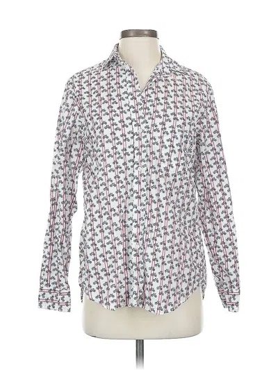 Pre-owned Grayson Long Sleeve Button Down Shirt In White