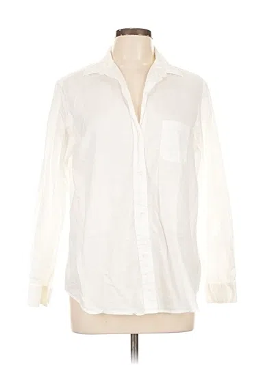 Pre-owned Grayson Long Sleeve Button Down Shirt In White