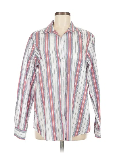 Pre-owned Grayson Long Sleeve Button Down Shirt In White