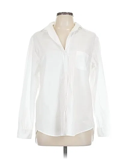 Pre-owned Grayson Long Sleeve Button Down Shirt In White