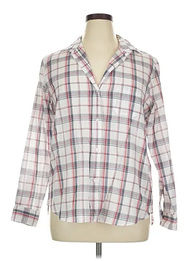 Pre-owned Grayson Long Sleeve Button Down Shirt In White