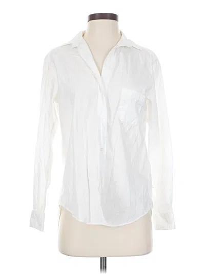 Pre-owned Grayson Long Sleeve Button Down Shirt In White