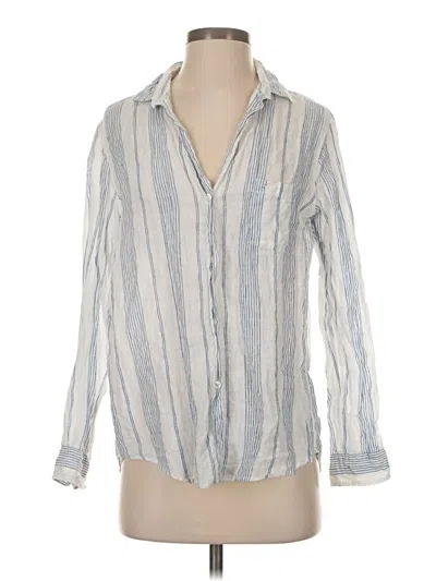 Pre-owned Grayson Long Sleeve Polo Shirt In Silver