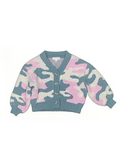 Pre-owned Grayson Mini Kids' Cardigan Sweater In Blue