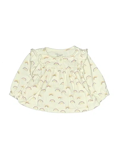 Pre-owned Grayson Mini Babies' Long Sleeve Blouse In Ivory