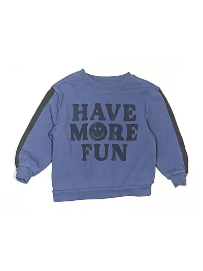 Pre-owned Grayson Mini Kids' Pullover Sweater In Blue