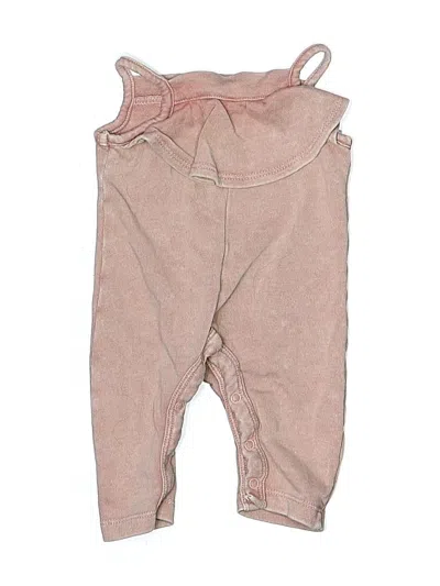 Pre-owned Grayson Mini Babies' Short Sleeve Onesie In Pink