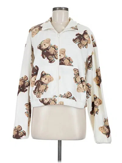 Pre-owned Grayson Threads Cardigan Sweater In White