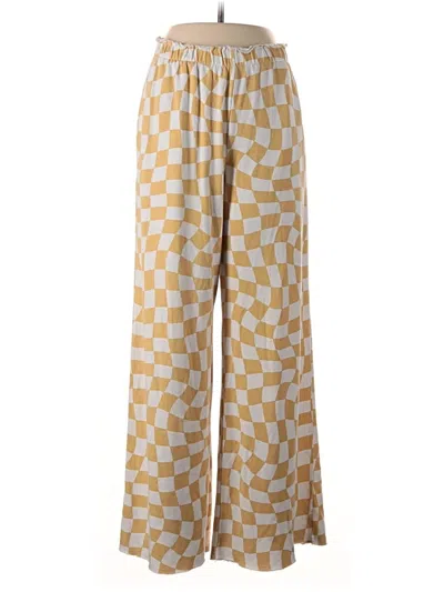 Pre-owned Grayson Threads Casual Pants In Yellow
