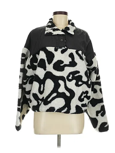 Pre-owned Grayson Threads Faux Fur Jacket In Black