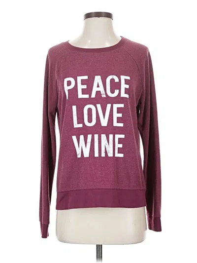 Pre-owned Grayson Threads Pullover Sweater In Burgundy