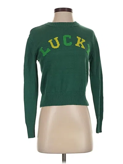 Pre-owned Grayson Threads Pullover Sweater In Green