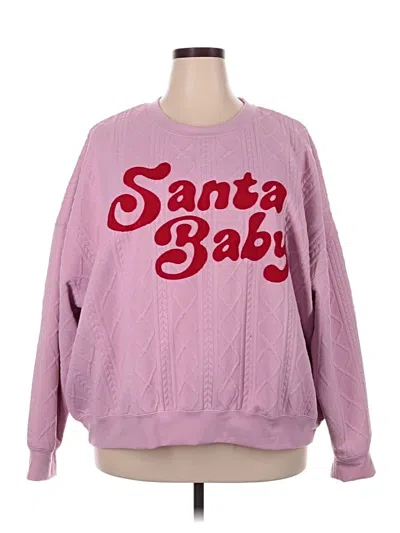 Pre-owned Grayson Threads Pullover Sweater In Pink