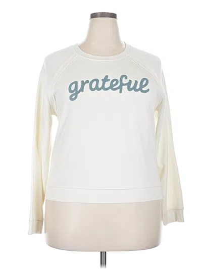 Pre-owned Grayson Threads Pullover Sweater In White