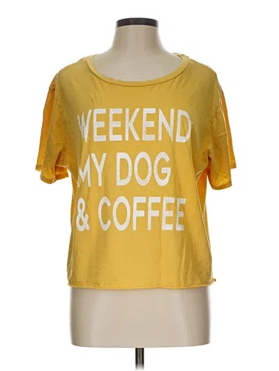 Pre-owned Grayson Threads Short Sleeve T-shirt In Yellow