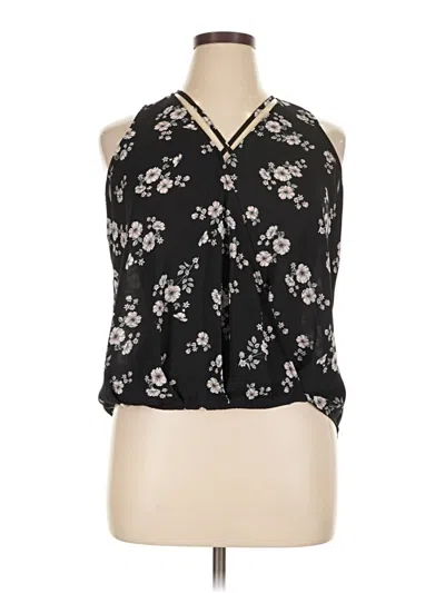 Pre-owned Grayson Threads Sleeveless Blouse In Black