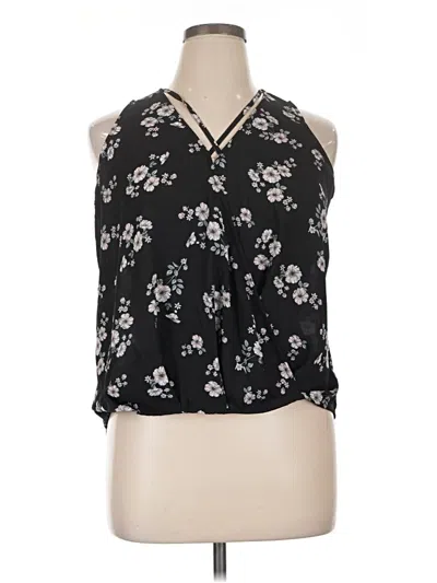 Pre-owned Grayson Threads Sleeveless Blouse In Black