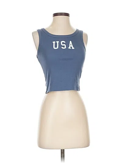 Pre-owned Grayson Threads Sleeveless T-shirt In Blue