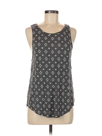 Pre-owned Grayson Threads Sleeveless Top Gray Halter Neckline Tops