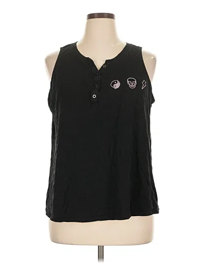 Pre-owned Grayson Threads Sleeveless T-shirt In Black