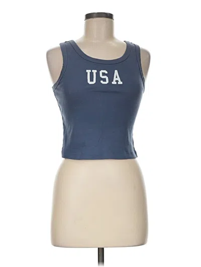 Pre-owned Grayson Threads Sleeveless T-shirt In Blue