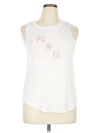 Pre-owned Grayson Threads Sleeveless T-shirt In White