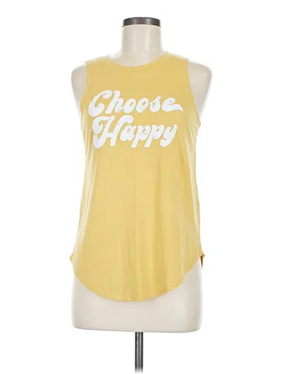Pre-owned Grayson Threads Sleeveless T-shirt In Yellow
