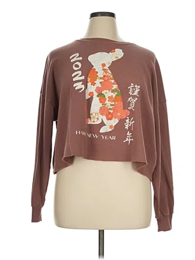Pre-owned Grayson Threads Sweatshirt In Brown