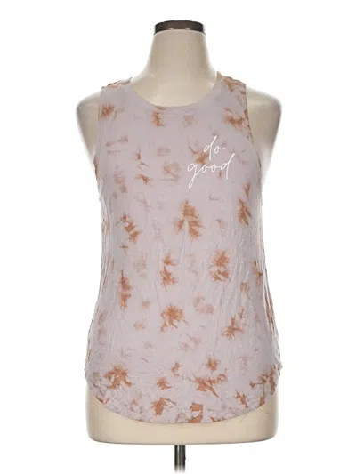 Pre-owned Grayson Threads Tank Top Brown Halter Neckline Tops