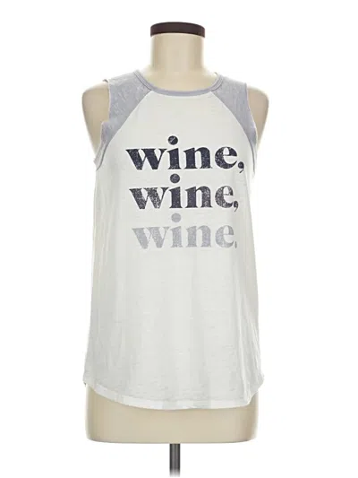 Pre-owned Grayson Threads Tank Top Silver Halter Neckline Tops