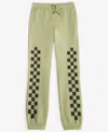 Grayson Threads, The Label Big Boys Checkered Jogger Pants In Green