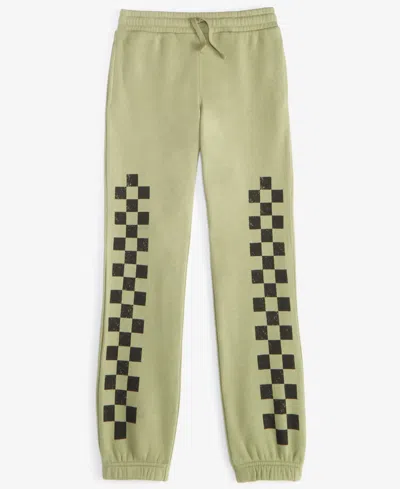 Grayson Threads, The Label Kids' Big Boys Checkered Jogger Pants In Green