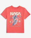 Grayson Threads, The Label Big Boys Nasa Graphic T-shirt In Orange