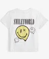 Grayson Threads, The Label Big Boys Smiley T-shirt In White