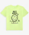 Grayson Threads, The Label Big Boys Smiley World Graphic Short-sleeve T-shirt In Green