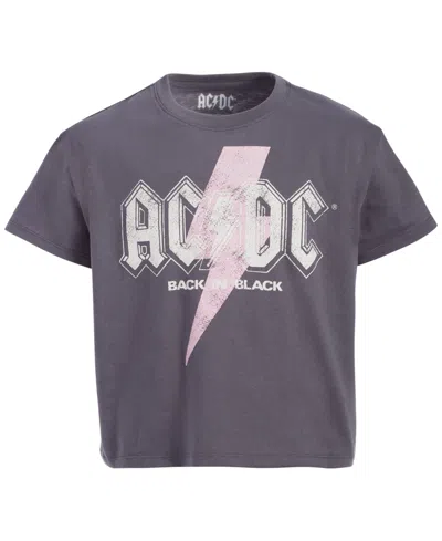Grayson Threads, The Label Kids' Big Girls Ac/dc Graphic T-shirt In Gray