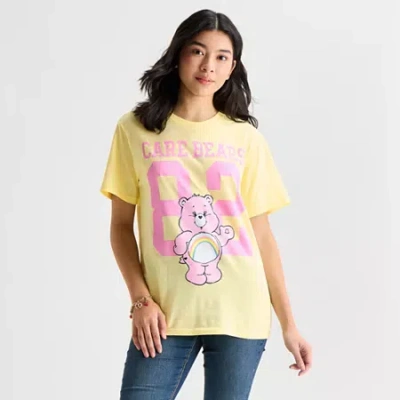 Grayson Threads, The Label Carebears 82 Boyfriend Tee Womens Juniors Crew Neck Short Sleeve Relaxed Fit Care Bears Graphic T-sh In Multi