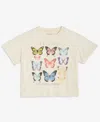 Grayson Threads, The Label Girls 4-8 Butterfly Short-sleeve T-shirt In White